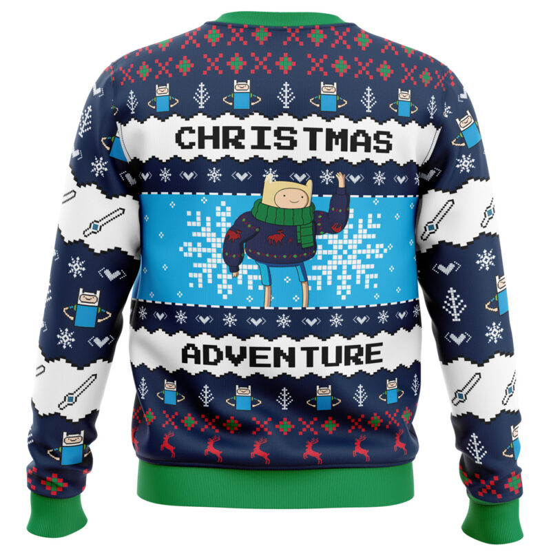 Finn Christmas Adventure Time Ugly Christmas Sweater - Image 2