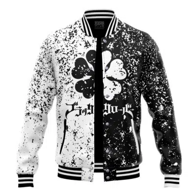 Five Leaf Black Clover Varsity Jacket