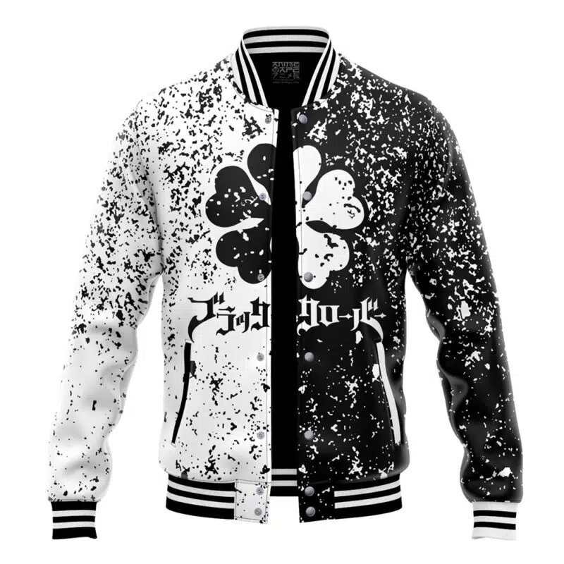 Five Leaf Black Clover Varsity Jacket