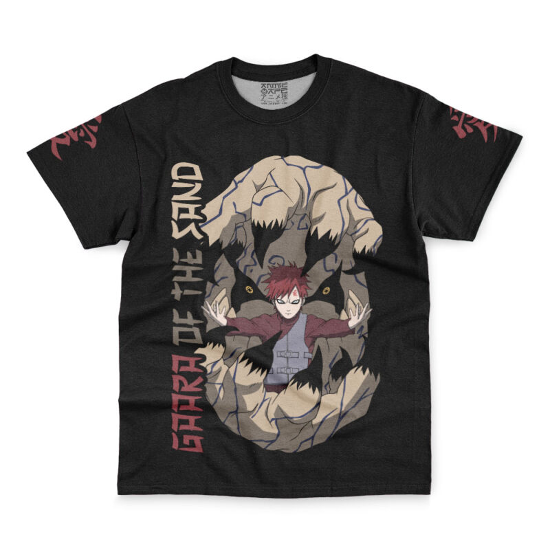 Gaara Of The Sand Shippuden Streetwear T-Shirt - Image 2