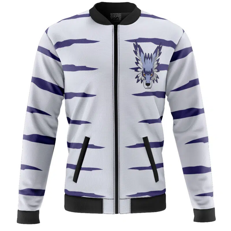 Garurumon Digimon Casual Bomber Jacket