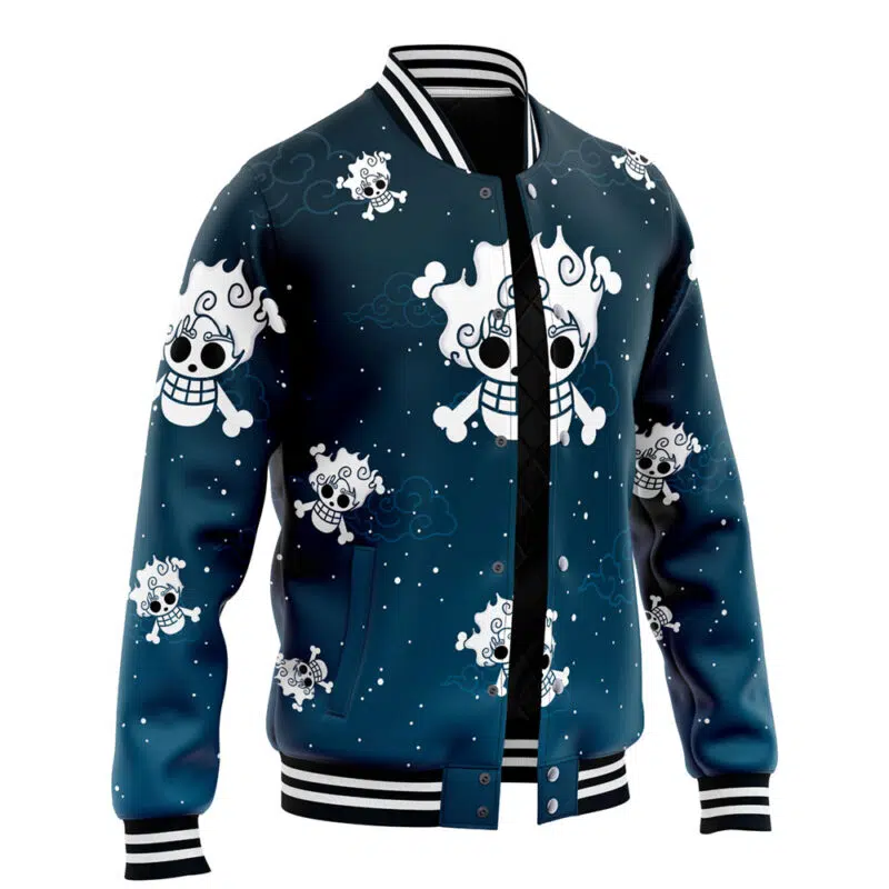 Gear 5 Luffy V2 One Piece Varsity Jacket - Image 2