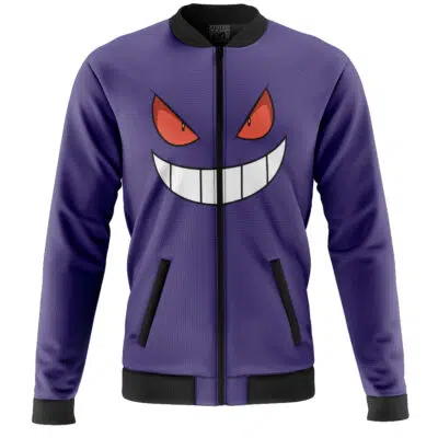 Gengar Face Pokemon Casual Bomber Jacket