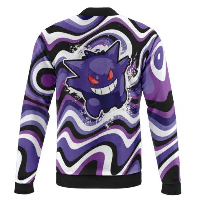 Gengar Trippy Pokemon Casual Bomber Jacket