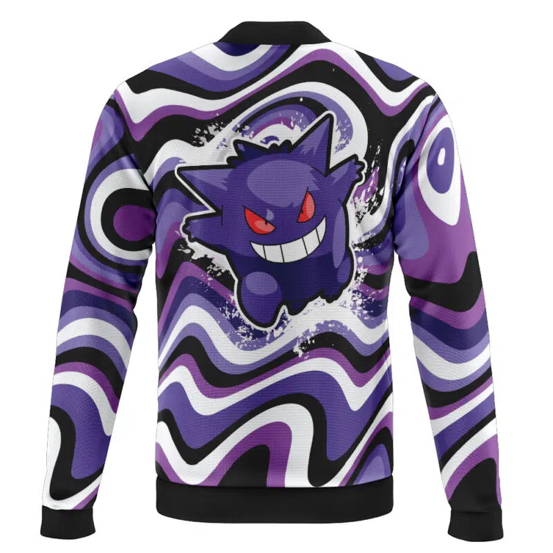 Gengar Trippy Pokemon Casual Bomber Jacket