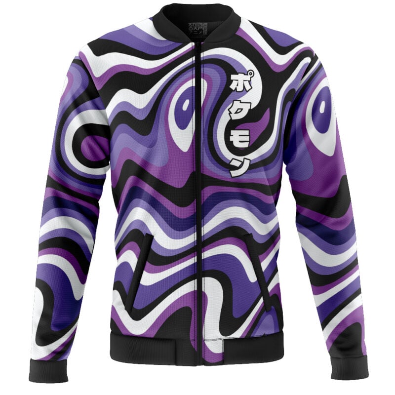 Gengar Trippy Pokemon Casual Bomber Jacket - Image 2