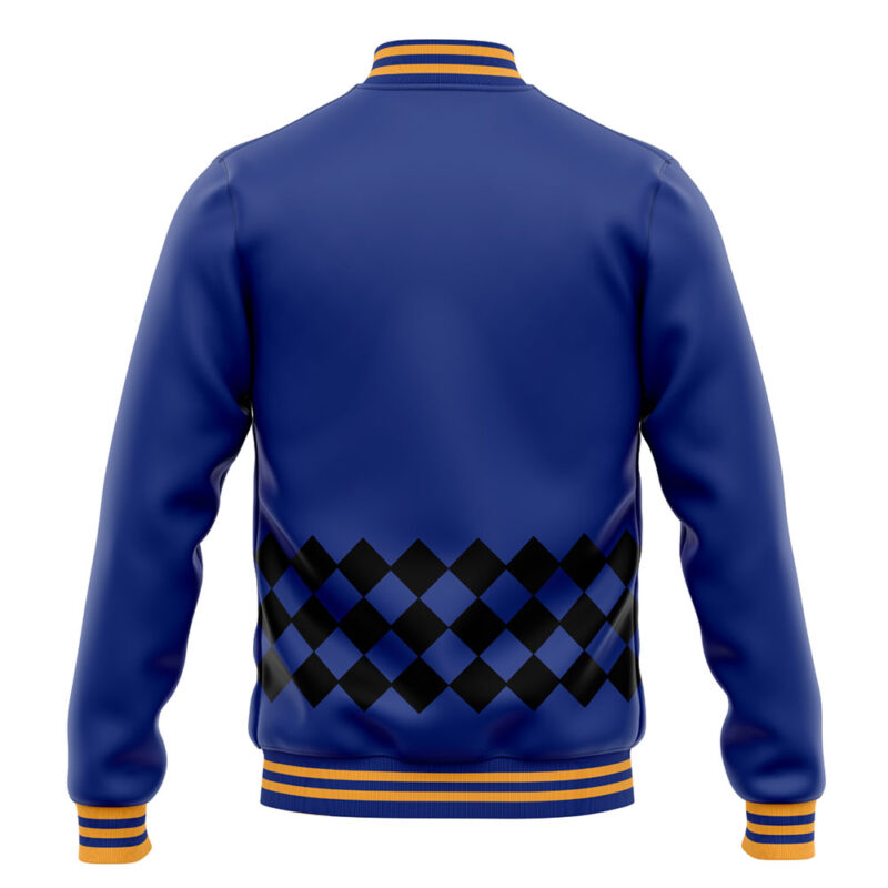 Giorno Manga Pattern Jojo's Bizzare Adventure Varsity Jacket - Image 4