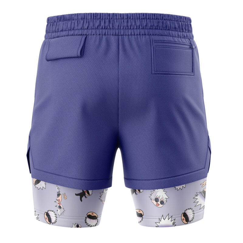 Gojo Pattern Jujutsu Kaisen 2-in-1 Performance Shorts - Image 4