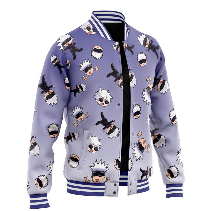 Gojo Pattern Jujutsu Kaisen Varsity Jacket - Image 2