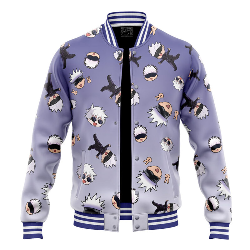 Gojo Pattern Jujutsu Kaisen Varsity Jacket