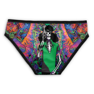 Straw Hat Wanted Posters One Piece Panties featuring vibrant, colorful designs inspired by the iconic anime, perfect for fans who love unique and playful underwear styles.