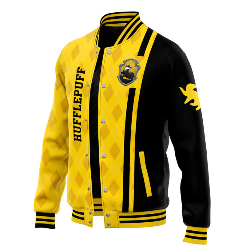 Hogwarts Hufflepuff Harry Potter Varsity Jacket - Image 3