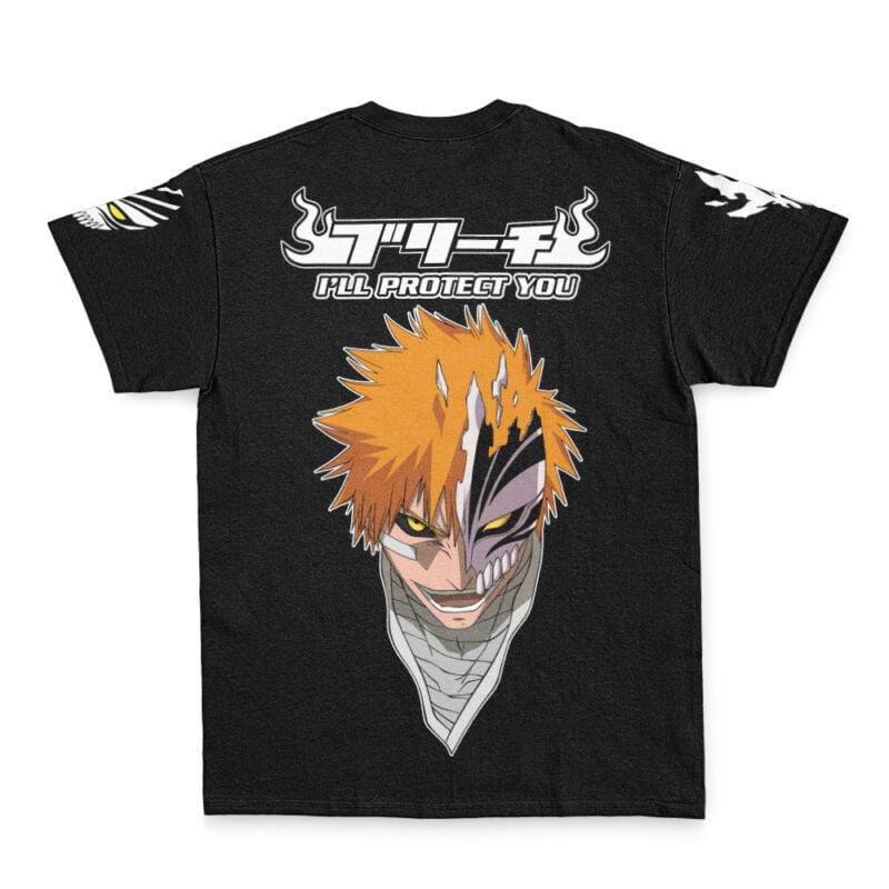 Ichigo Kurosaki I'll Protect You Bleach Streetwear T-Shirt - Image 3