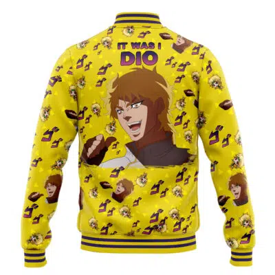 It was me Dio Pattern Jojo's Bizzare Adventure Varsity Jacket