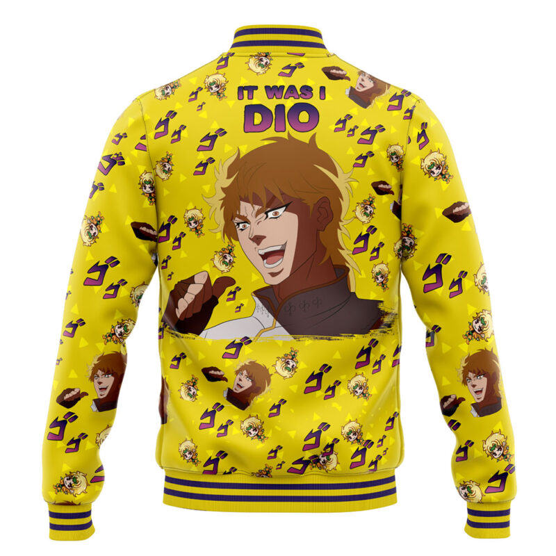 It was me Dio Pattern Jojo's Bizzare Adventure Varsity Jacket