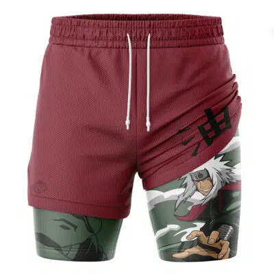 Jiraiya Sannin Shippuden 2-in-1 Performance Shorts