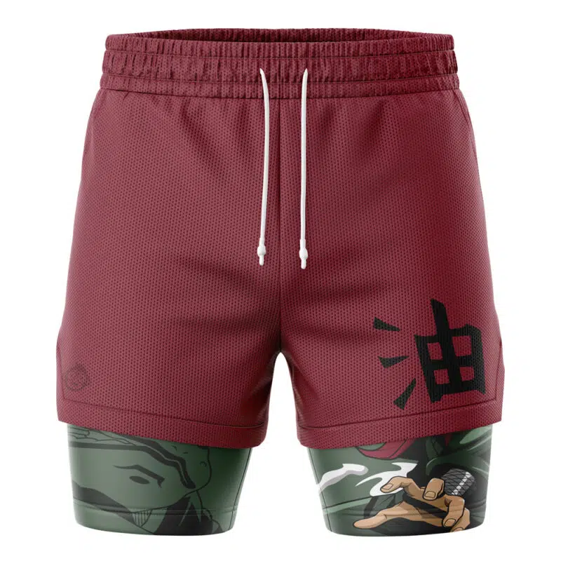 Jiraiya Sannin Shippuden 2-in-1 Performance Shorts - Image 2