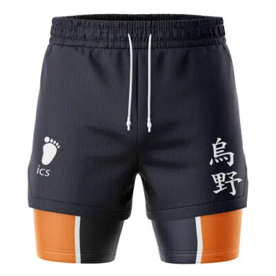 Karasuno Haikyu 2-in-1 Performance Shorts