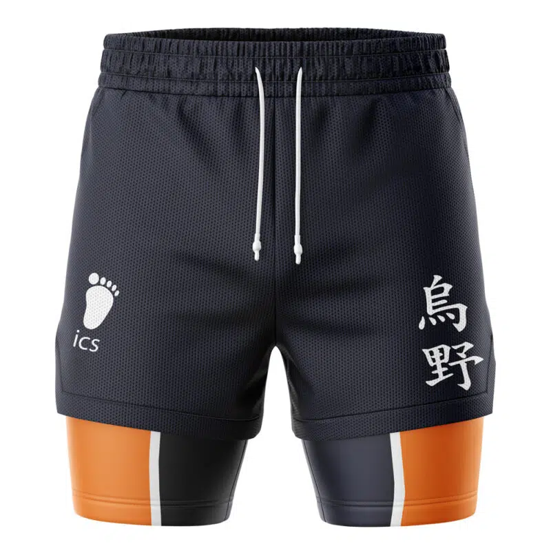 Karasuno Haikyu 2-in-1 Performance Shorts