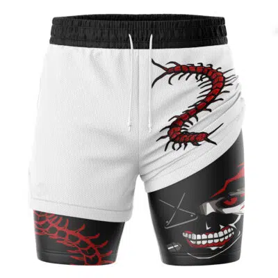 Ken Kaneki Centipede Tokyo Ghoul 2-in-1 Performance Shorts