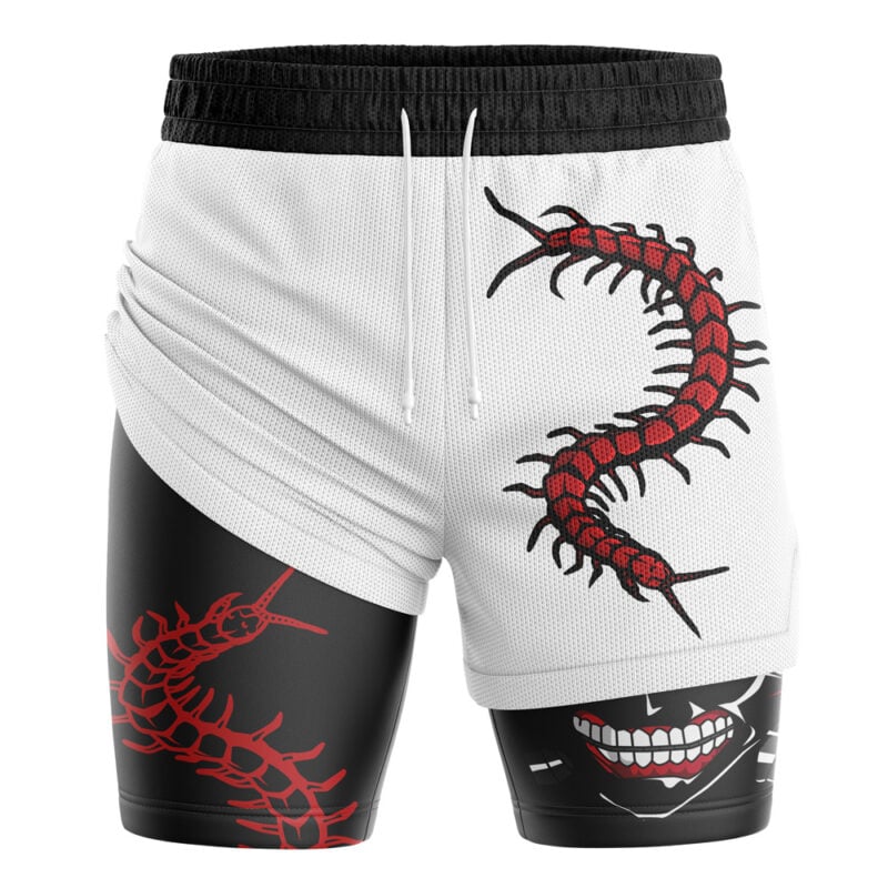 Ken Kaneki Centipede Tokyo Ghoul 2-in-1 Performance Shorts