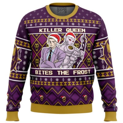 Killer Queen Bites The Frost Jojo's Bizarre Adventure Ugly Christmas Sweater