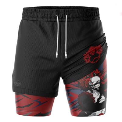 Kirishima Red Riot My Hero Academia 2-in-1 Performance Shorts