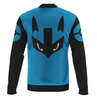 Lucario Face Pokemon Casual Bomber Jacket
