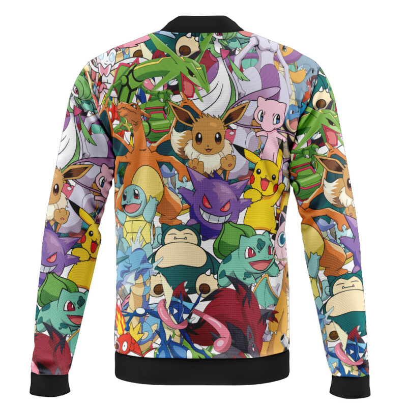 Magical Creatures Pokemon Casual Bomber Jacket - Image 2