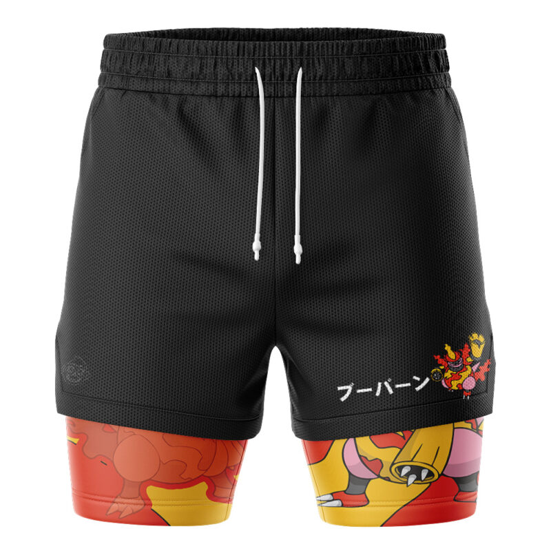 Magmortar Pokemon 2-in-1 Performance Shorts