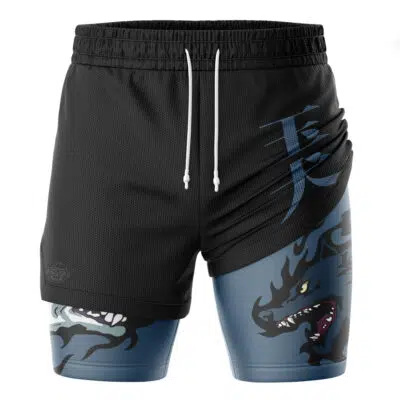 Megumi Divine Dogs Jujutsu Kaisen_ Adventure 2-in-1 Performance Shorts