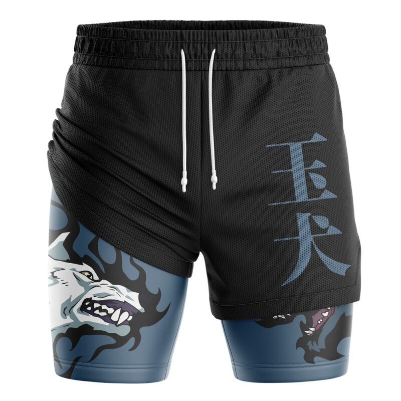 Megumi Divine Dogs Jujutsu Kaisen 2-in-1 Performance Shorts - Image 3