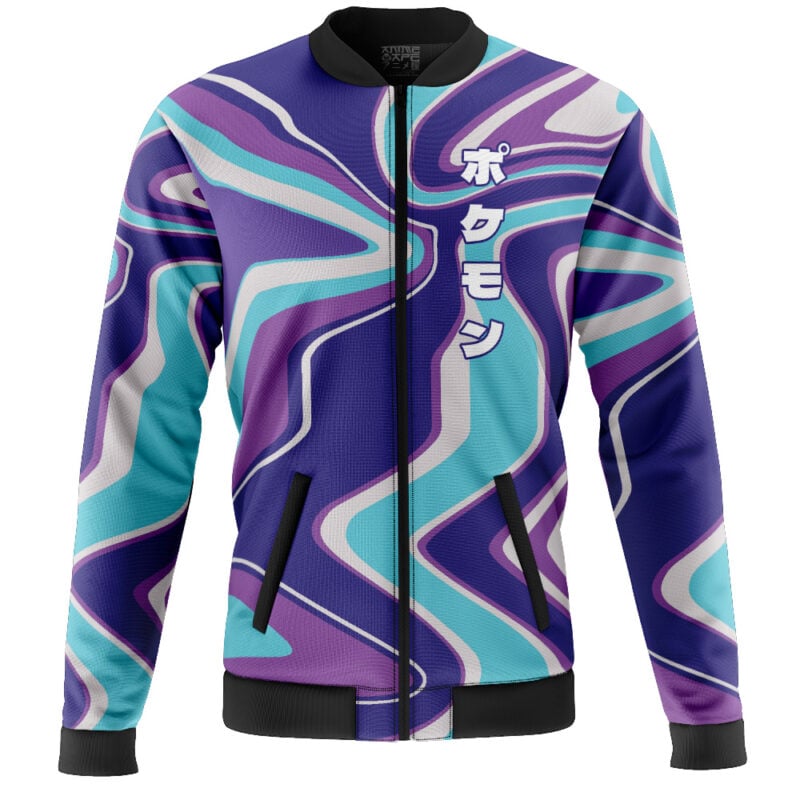 Mewtwo Trippy Pokemon Casual Bomber Jacket - Image 2