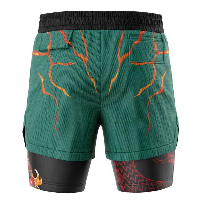 Might Guy 8th Gate Shippuden 2-in-1 Performance Shorts - Image 4