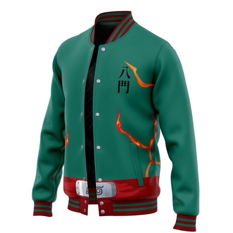 Might Guy 8th Gate Shippuden Varsity Jacket - Image 3