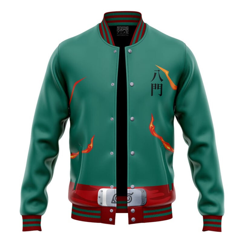 Might Guy 8th Gate Shippuden Varsity Jacket - Image 4