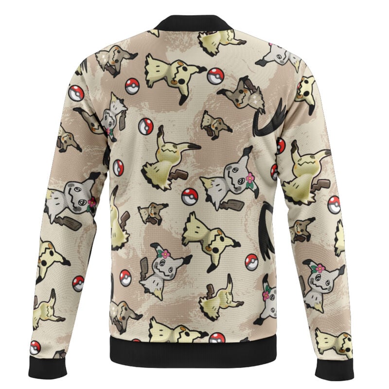 Mimikyu Pattern Pokemon Casual Bomber Jacket - Image 2