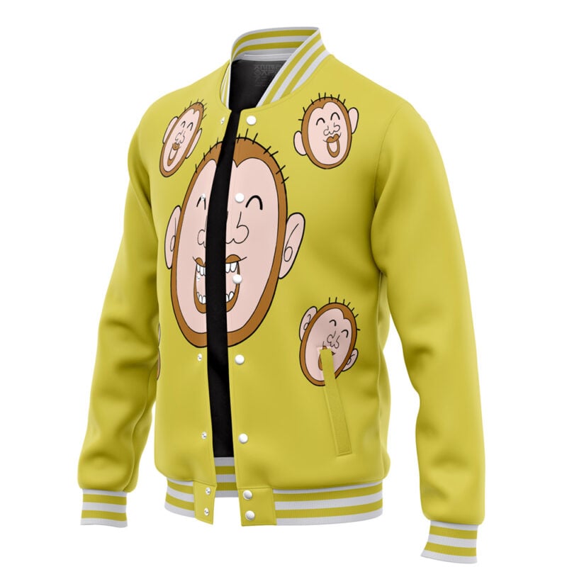 Mob Monkey Shirt Mob Psycho 100 Varsity Jacket - Image 3