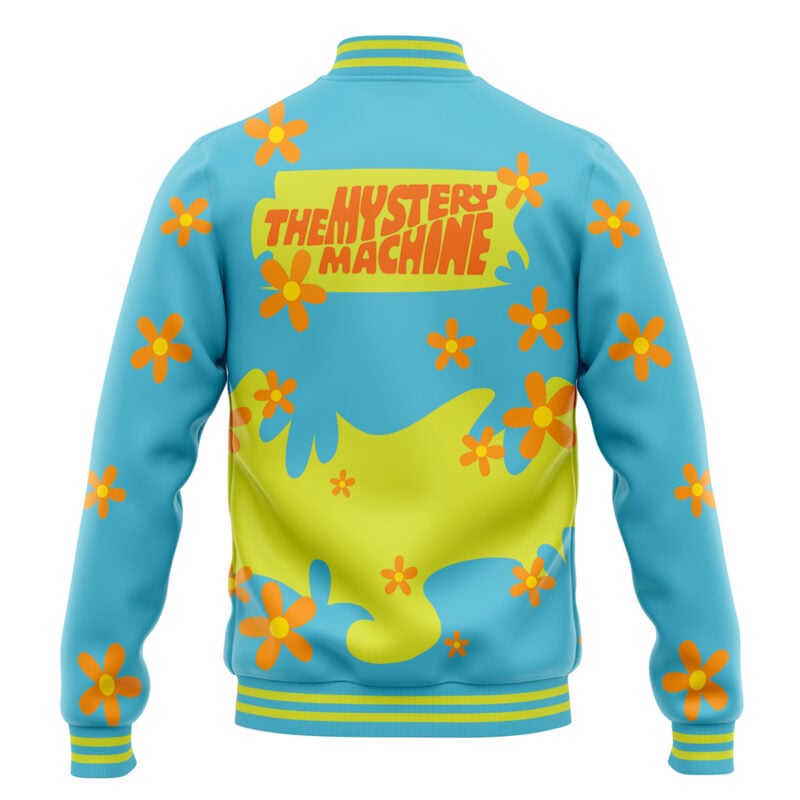 Mystery Machine Pattern Scooby Doo Varsity Jacket