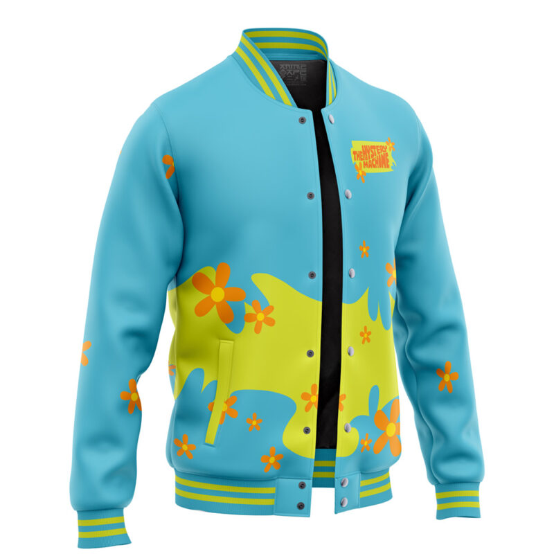 Mystery Machine Pattern Scooby Doo Varsity Jacket - Image 2