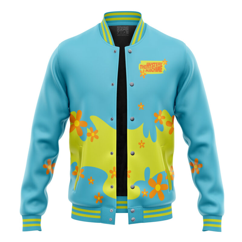Mystery Machine Pattern Scooby Doo Varsity Jacket - Image 4