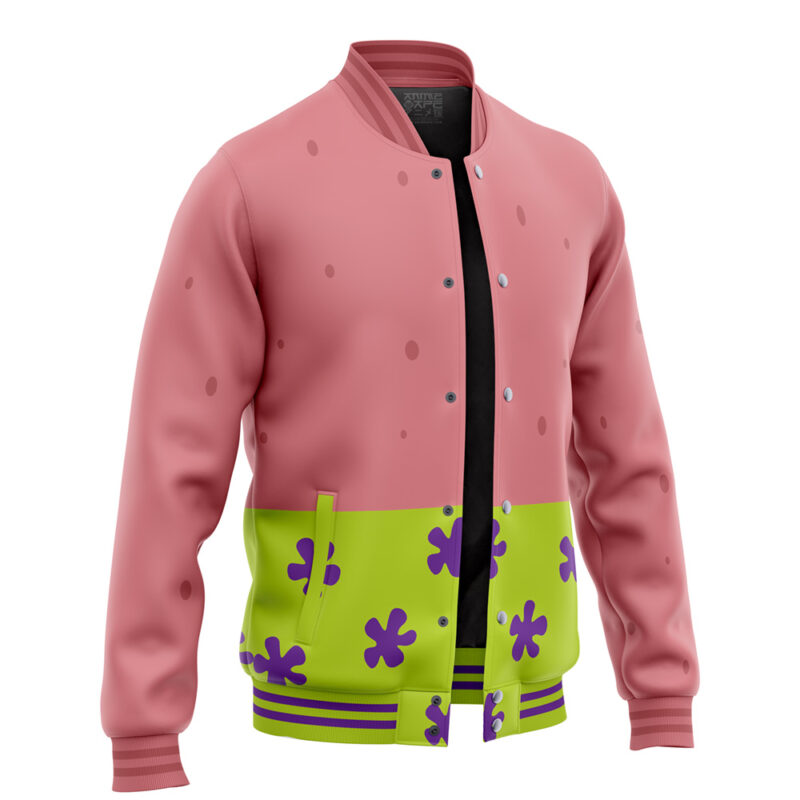 Patrick Face Spongebob Squarepants Varsity Jacket - Image 2