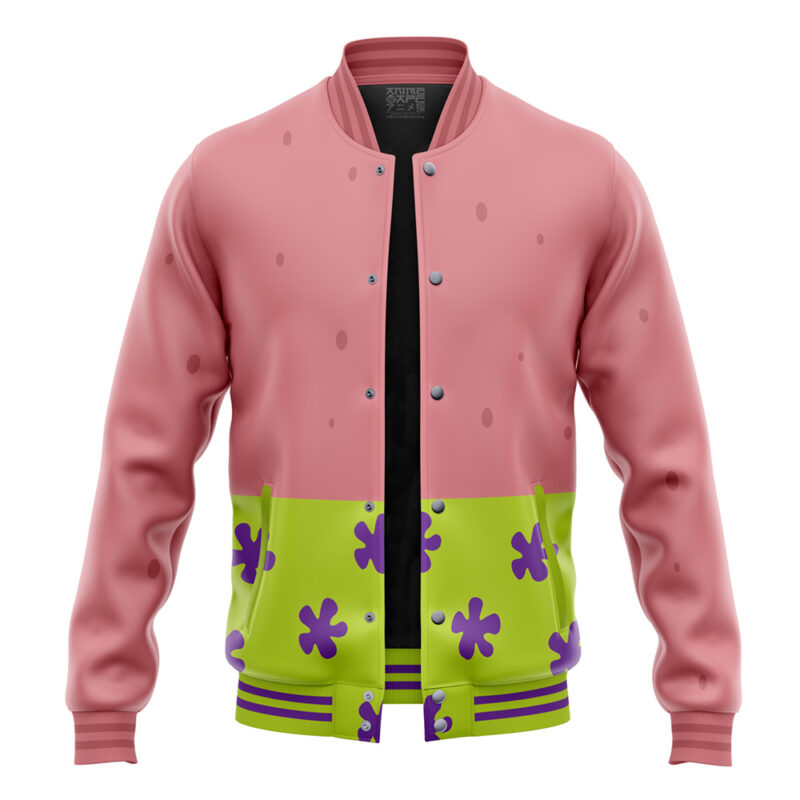 Patrick Face Spongebob Squarepants Varsity Jacket - Image 4