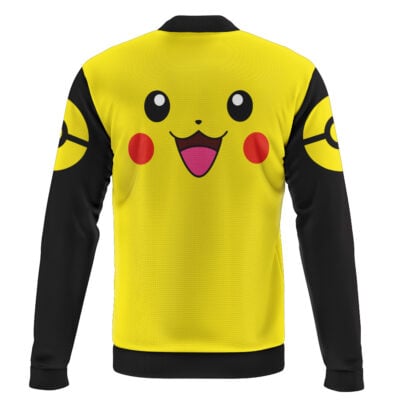 Pikachu Face Pokemon Casual Bomber Jacket