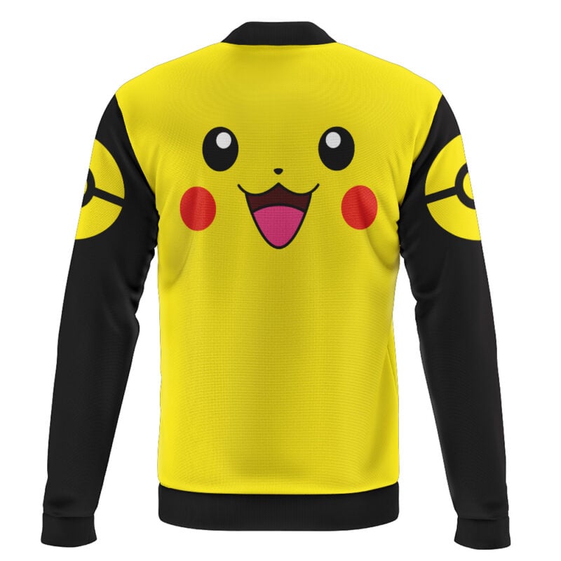 Pikachu Face Pokemon Casual Bomber Jacket