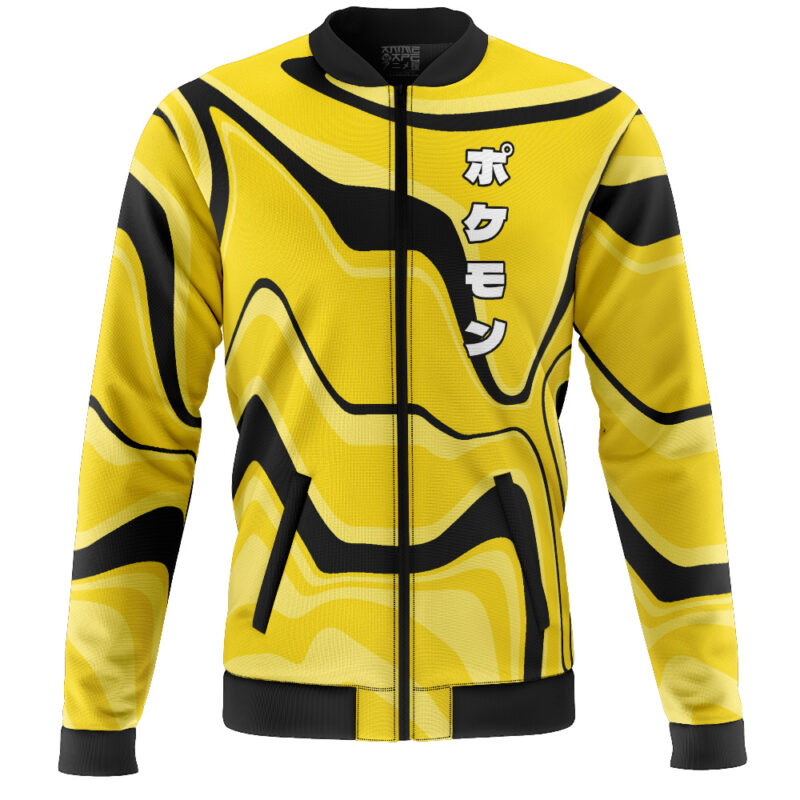 Pikachu Trippy Pokemon Casual Bomber Jacket - Image 2