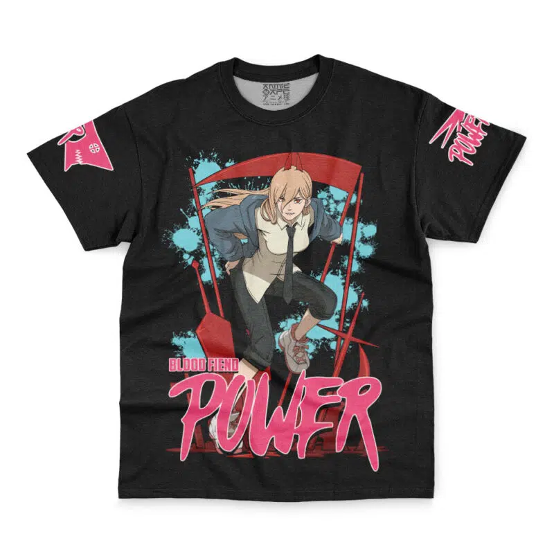 Power Blood Fiend Chainsaw Man Streetwear T-Shirt - Image 2