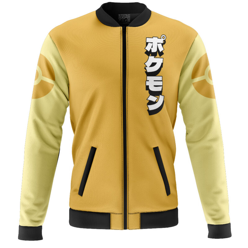 Psyduck Face Pokemon Casual Bomber Jacket - Image 2