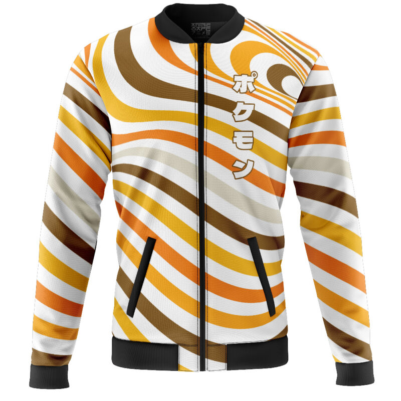 Psyduck Trippy Pokemon Casual Bomber Jacket - Image 2