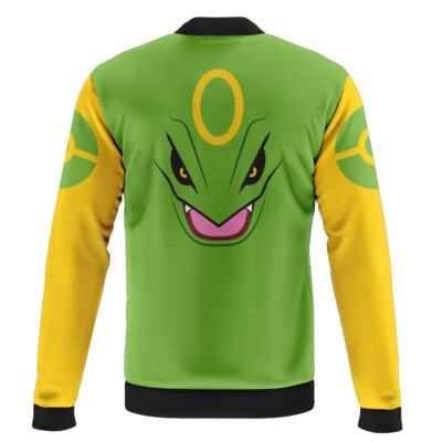 Rayquaza Face Pokemon Casual Bomber Jacket